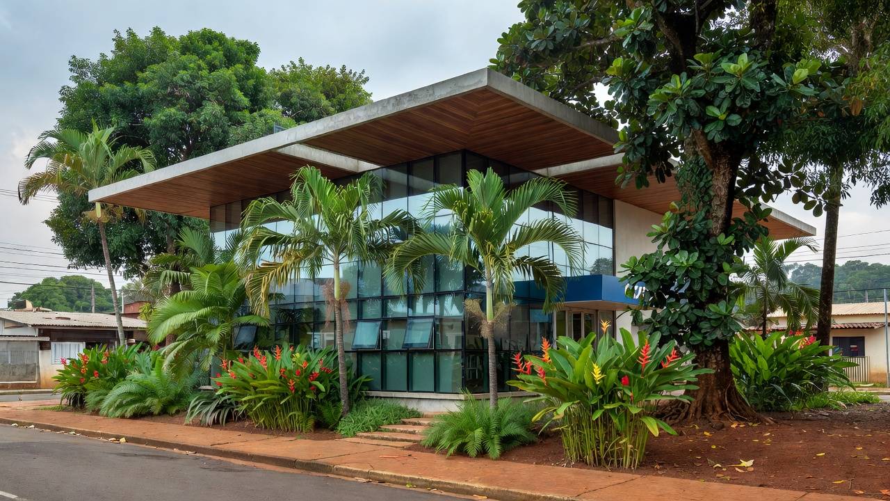 Fachada da primeira agência Caixa exclusiva para empresas em Porto Velho