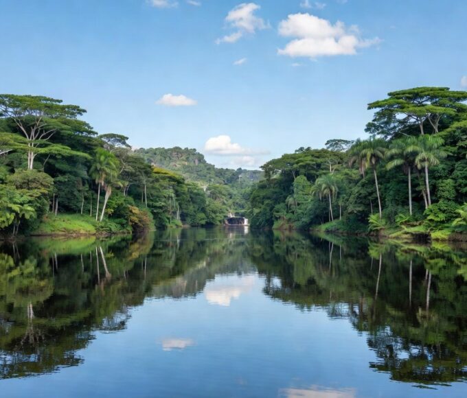 Rio Machado em Ji-Paraná com paisagem natural para lazer e turismo