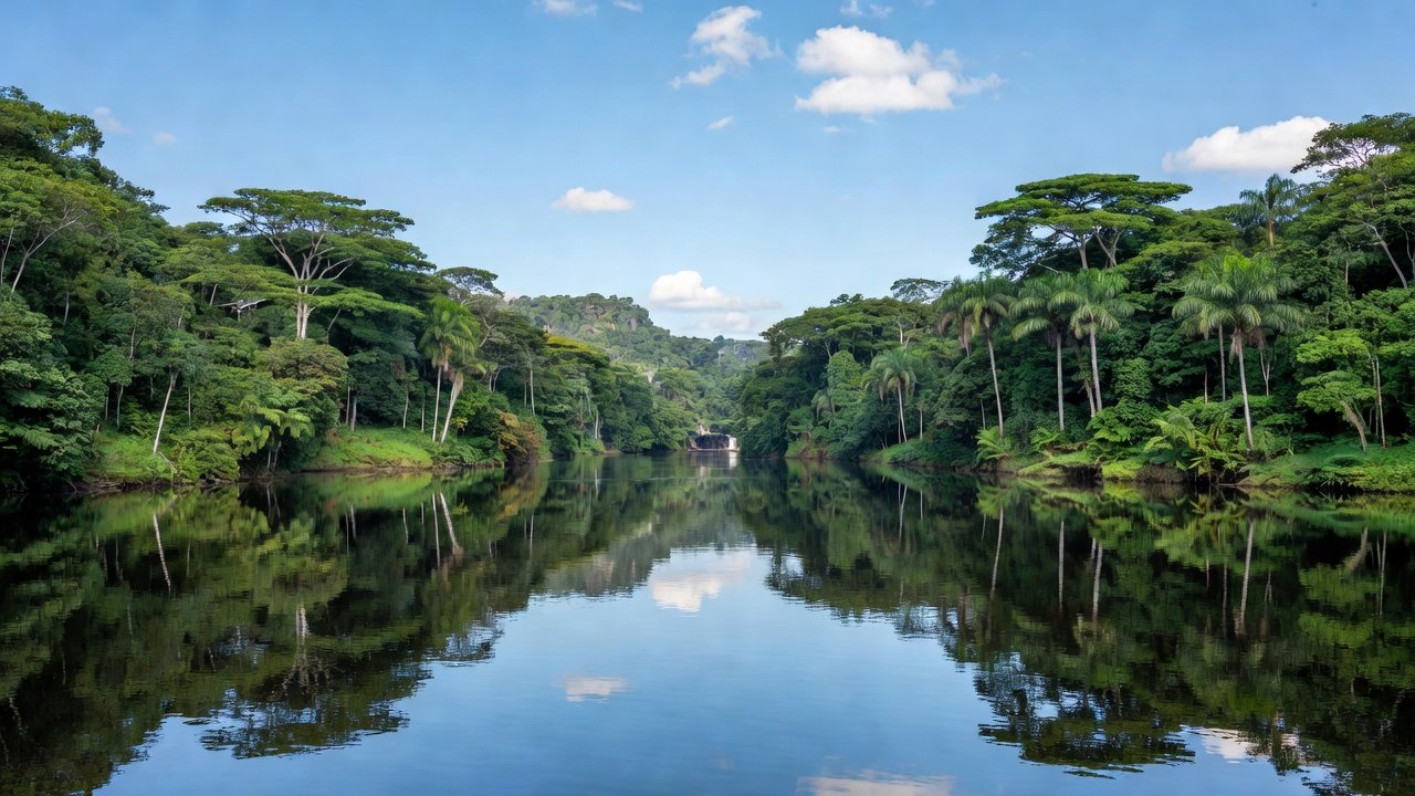 Rio Machado em Ji-Paraná com paisagem natural para lazer e turismo