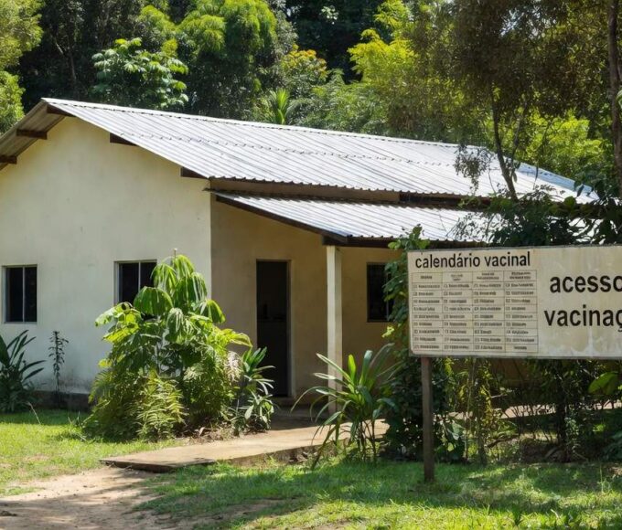 Posto de saúde em Ji-Paraná representando vacinação e calendário vacinal
