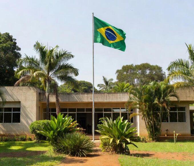Fachada de órgão público em Ji-Paraná para emissão de RG, CPF e CNH