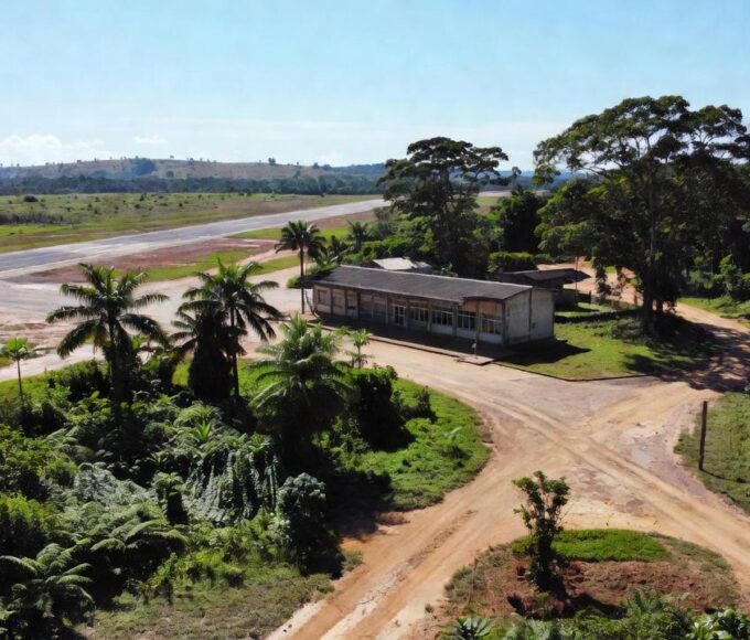 Aeroporto e rotas de acesso a Ji-Paraná em Rondônia