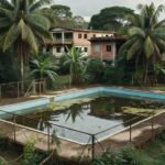 Piscina de condomínio na zona leste de Porto Velho onde homem foi encontrado morto