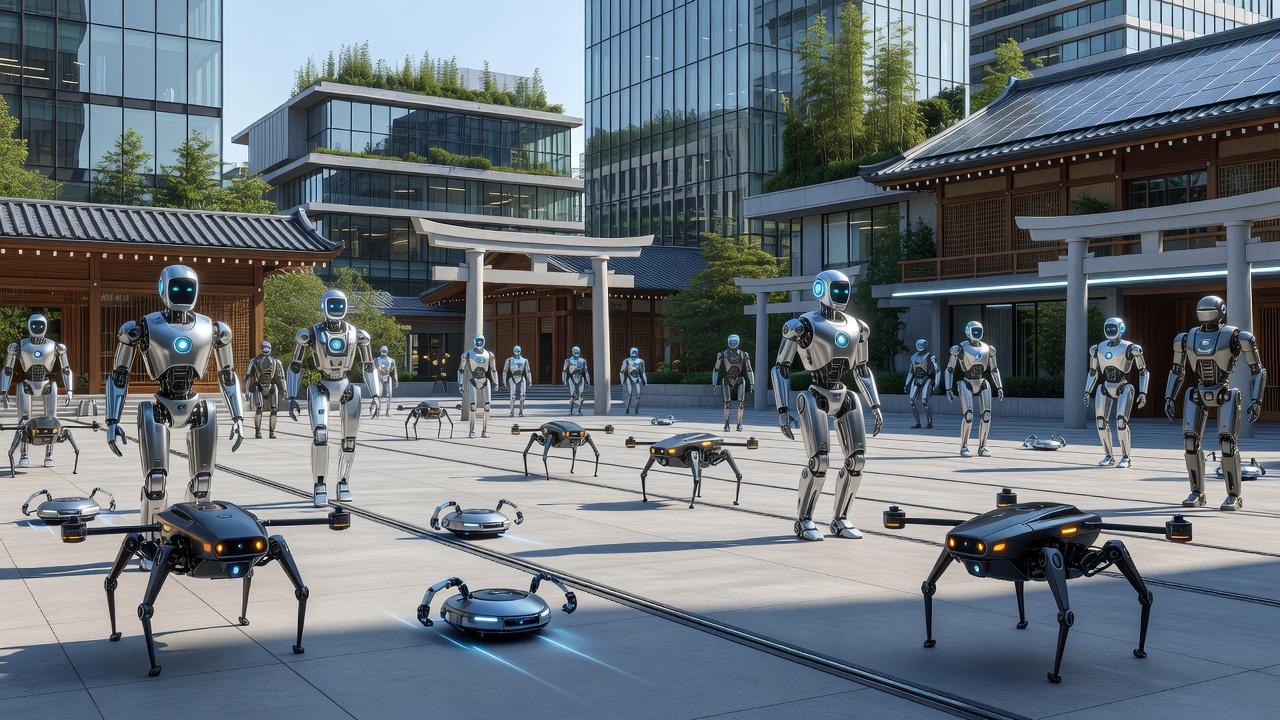 Imagem de arquivo de 28 de junho de 2014 mostra robô humanóide japonês gigante "Pepper", durante exposição de aparelhos de alta tecnologia, em Tóquio — Foto: Yoshikazu Tsuno/AFP