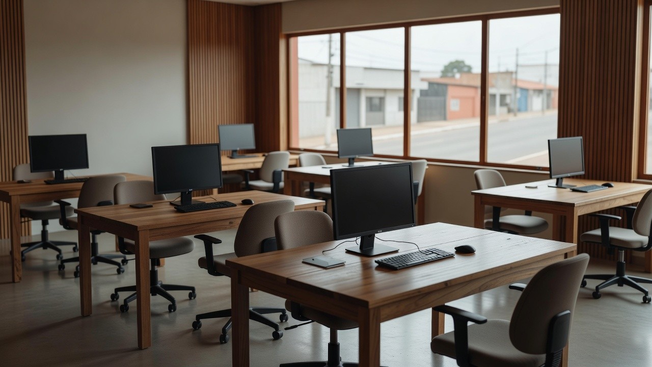 Interior da Sala do Empreendedor inaugurada pela Prefeitura de Ji-Paraná em parceria com o Sebrae