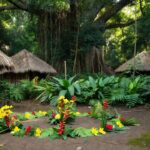 Cerimônia de casamento indígena adaptada na TI Igarapé Lourdes, Amazônia