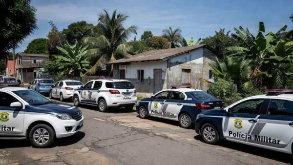 Viaturas da PM em operação contra tráfico na zona sul de Porto Velho