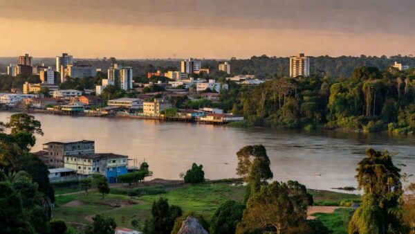 Vista panorâmica de Porto Velho, Rondônia, vencedora do prêmio principal do RondônCAP 309