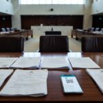 Senado Federal com smartphone representando aprovação do Pix Pensão automática