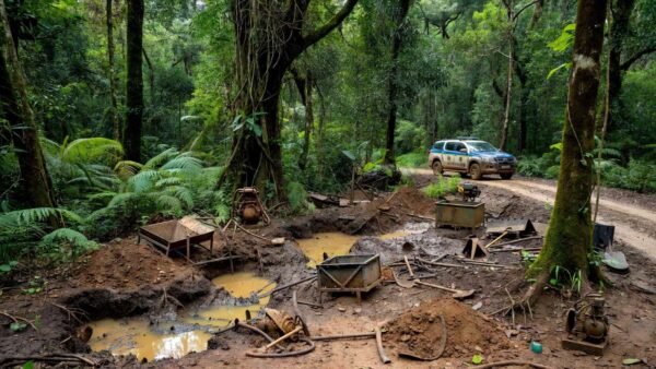 Buscas da Polícia Federal contra garimpo ilegal em terras indígenas de Rondônia