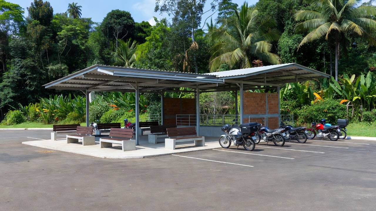 Ponto de apoio para motoboys inaugurado em Porto Velho com área de descanso e estacionamento