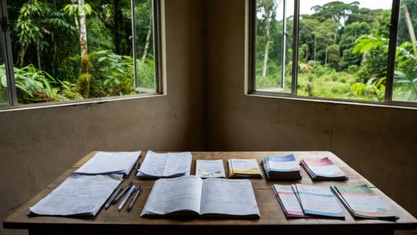 Materiais da Caderneta da Pessoa Trans em oficina de capacitação para profissionais de saúde em Rondônia