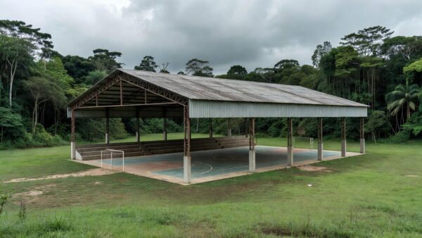 Ginásio poliesportivo em Jaru, Rondônia, sede da segunda fase dos JIR 2026