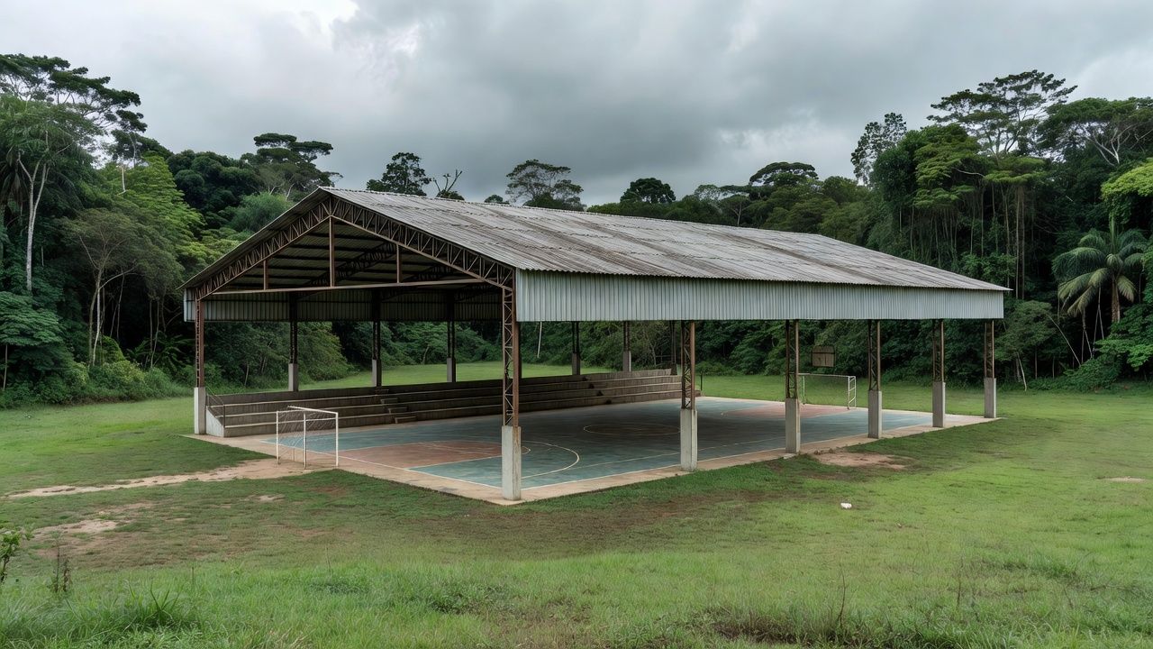 Ginásio poliesportivo em Jaru, Rondônia, sede da segunda fase dos JIR 2026