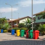 Contêineres de coleta seletiva instalados pela Prefeitura de Jaru