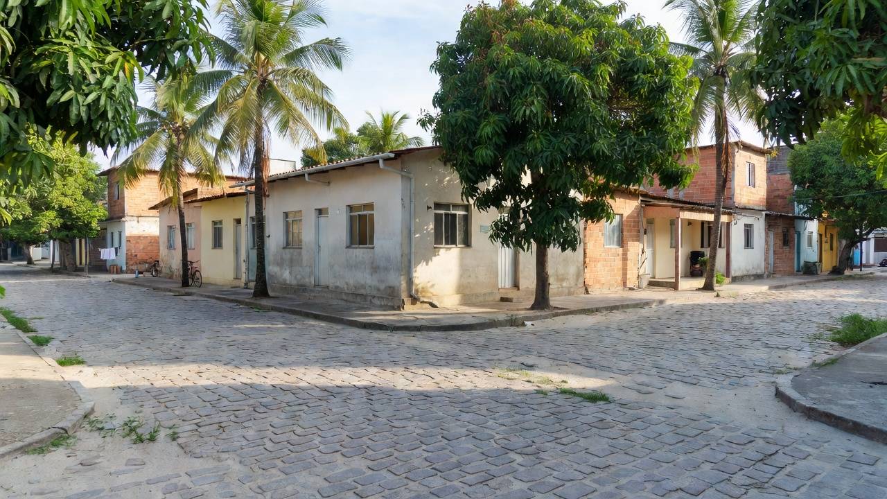 Unidade básica de saúde em bairro brasileiro para agentes de combate a endemias