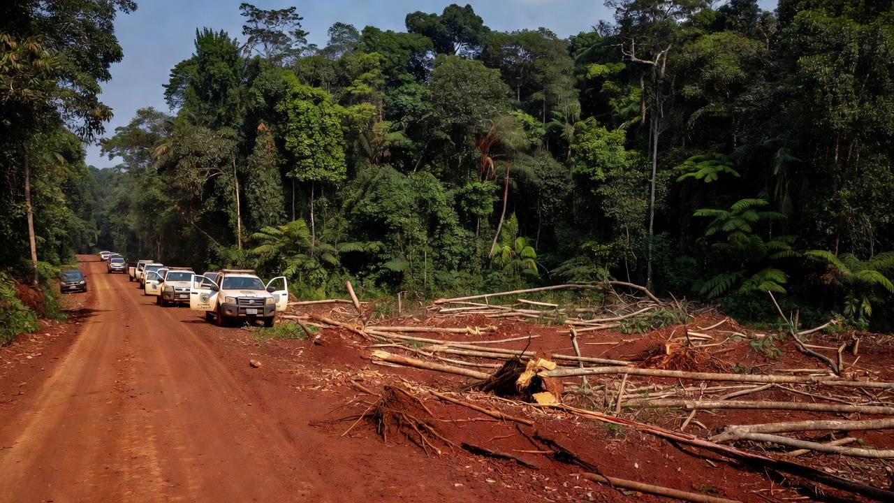 Operação da Polícia Civil contra grilagem e desmatamento na Amazônia em Rondônia