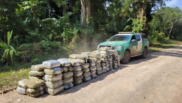 Apreensão de 101 kg de maconha pela PM em Costa Marques, Rondônia