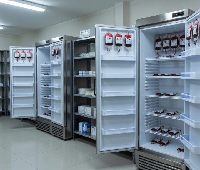Estoques críticos de sangue O+ e O- na Hemorrede de Rondônia