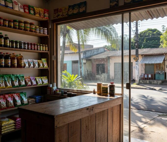 Comércio no centro de Porto Velho após tentativa de assalto