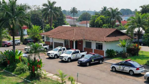 Delegacia de polícia em Porto Velho após prisão por extorsão