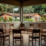 Sala de reuniões comunitária na zona Leste de Porto Velho sobre escala de trabalho