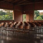 Auditório vazio em Porto Velho preparado para convenção estadual da FEDUP