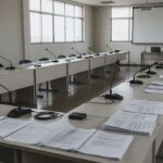 Sala de conferências técnica do TCE-RO em Porto Velho para encontro sobre eleições 2026