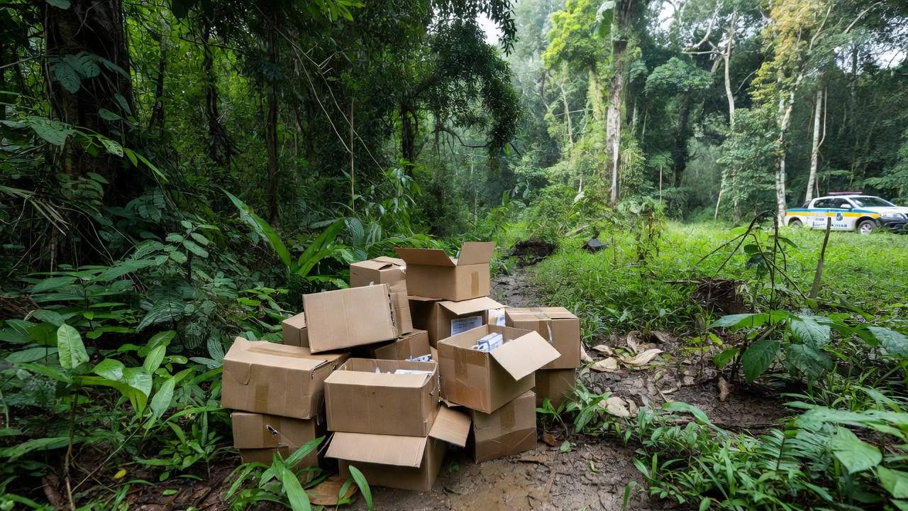 Apreensão de vacinas veterinárias clandestinas pela PM em Guajará-Mirim
