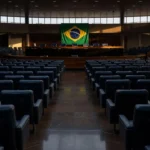 Plenário do Senado Federal em Brasília representando apoio político para governador 2026