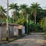 Rua residencial no bairro Cidade Nova, Porto Velho, onde cadela pitbull Pandora desapareceu