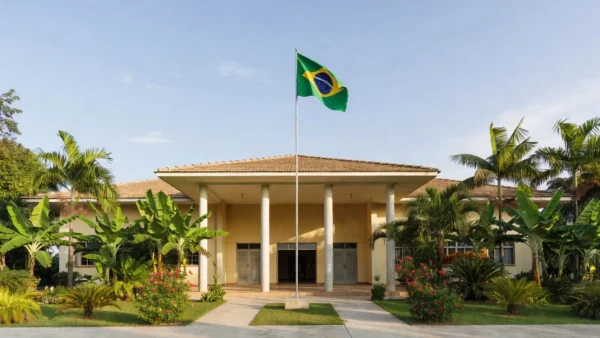 Fachada da Prefeitura de Porto Velho em Rondônia, Brasil