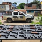 Armas apreendidas pela Polícia Civil em Porto Velho