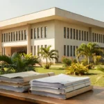 Prédio do TRE-RO em Porto Velho com documentos de plano de governo