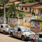 Adesivaço de campanha à reeleição em Jaru, Rondônia
