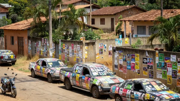 Adesivaço de campanha à reeleição em Jaru, Rondônia